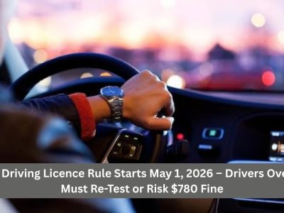 New Driving Licence Rule Starts May 1, 2026 – Drivers Over 65 Must Re-Test or Risk $780 Fine