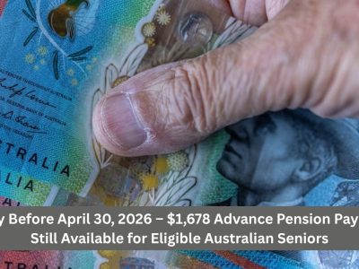 Apply Before April 30, 2026 – $1,678 Advance Pension Payment Still Available for Eligible Australian Seniors